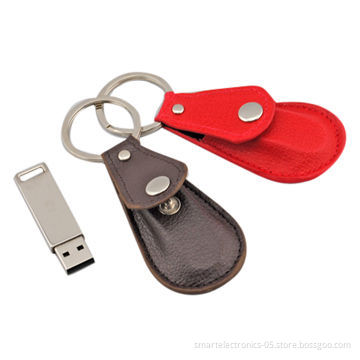 Leather simple USB flash drives, OEM orders are welcome, free printing, package 3-year warranty